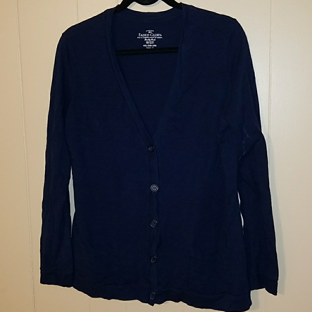 Faded glory plus xxl 2XL 20 cardigan sweater
