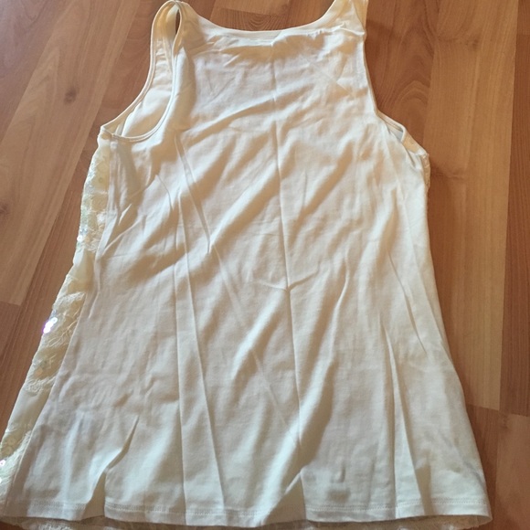 XX DONATED XX Lace and sequin striped Express tank - Picture 4 of 6