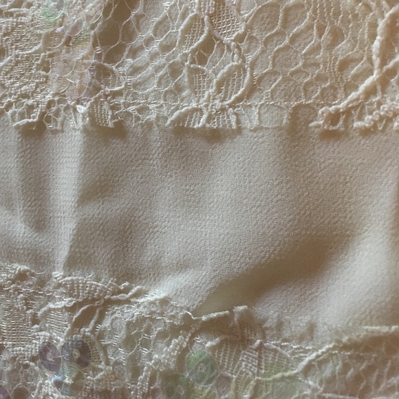 XX DONATED XX Lace and sequin striped Express tank - Picture 6 of 6