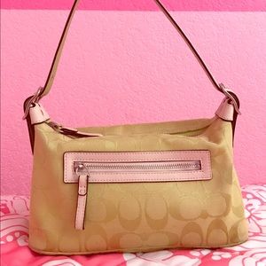 Lime green Coach purse