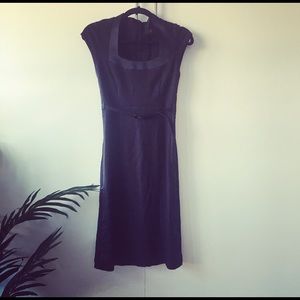 Banana Republic Black Belted Dress