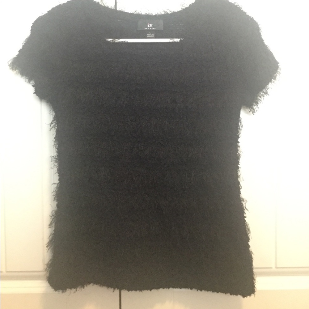 Black fuzz shirt