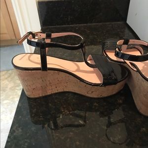 Kate Spade black wedges