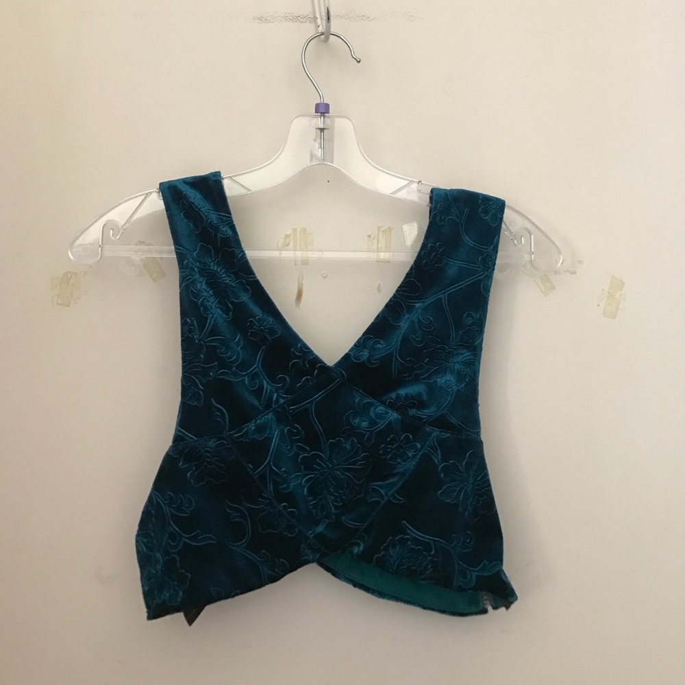 Velvet crop top