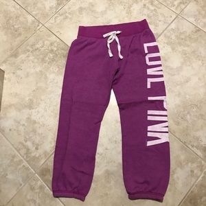 Purple "pink" sweatpants. Xs