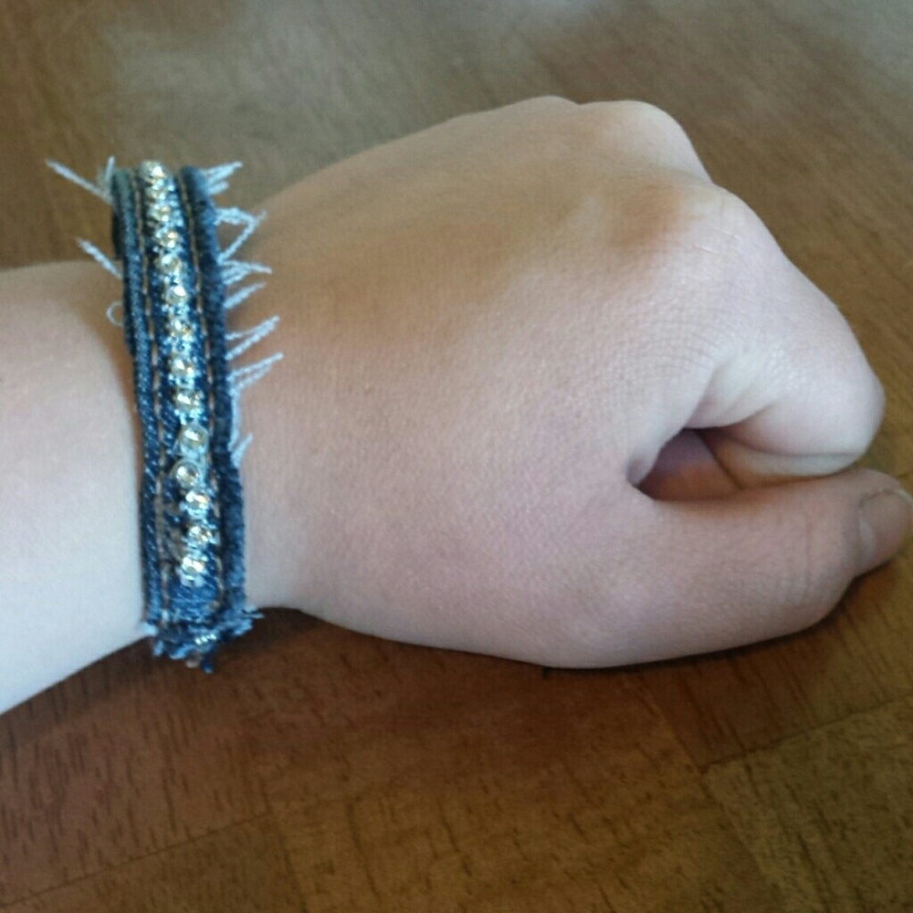 Sold Pictures of handmade Jean bracelets
