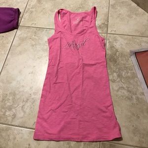 VS pink angel tank top