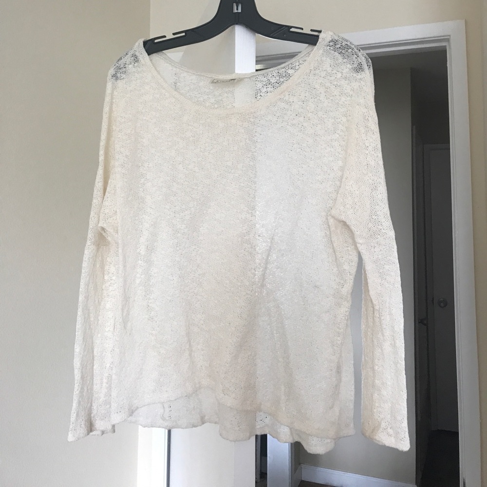 Cream knit sweater