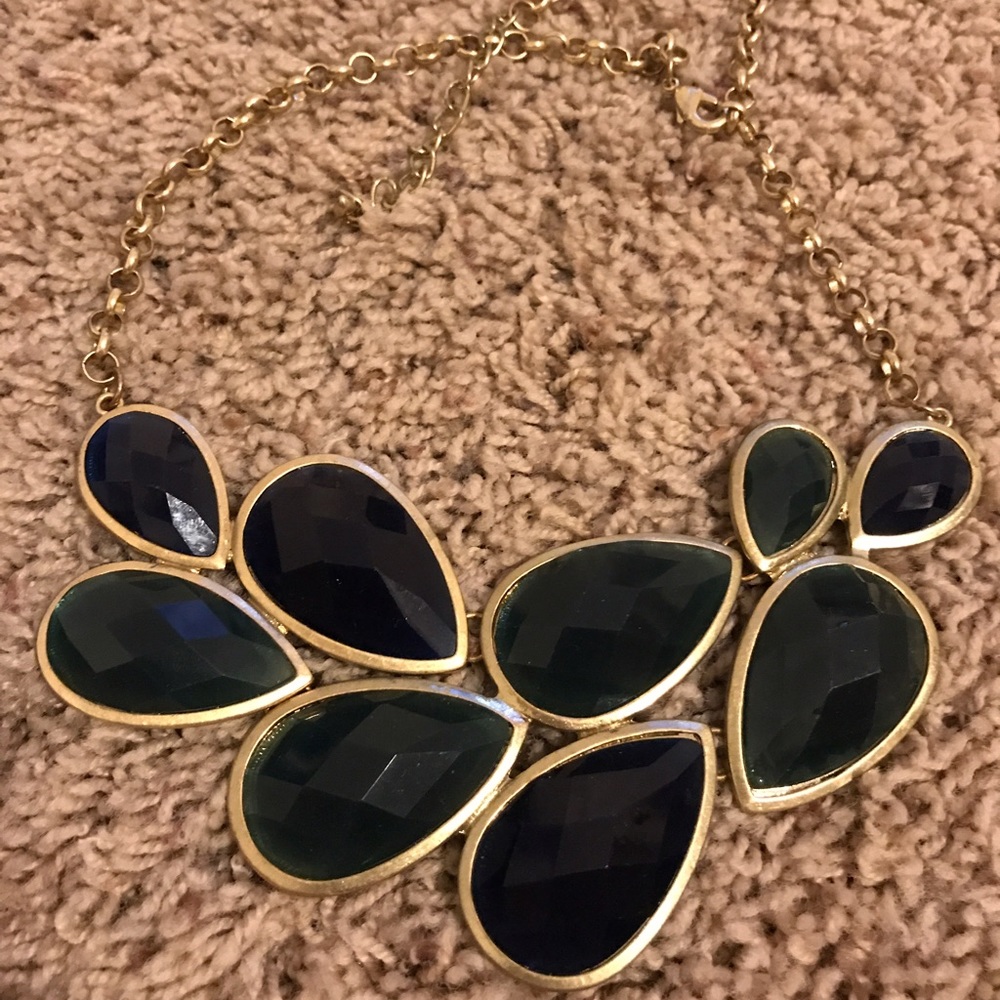 Blue and green stone necklace