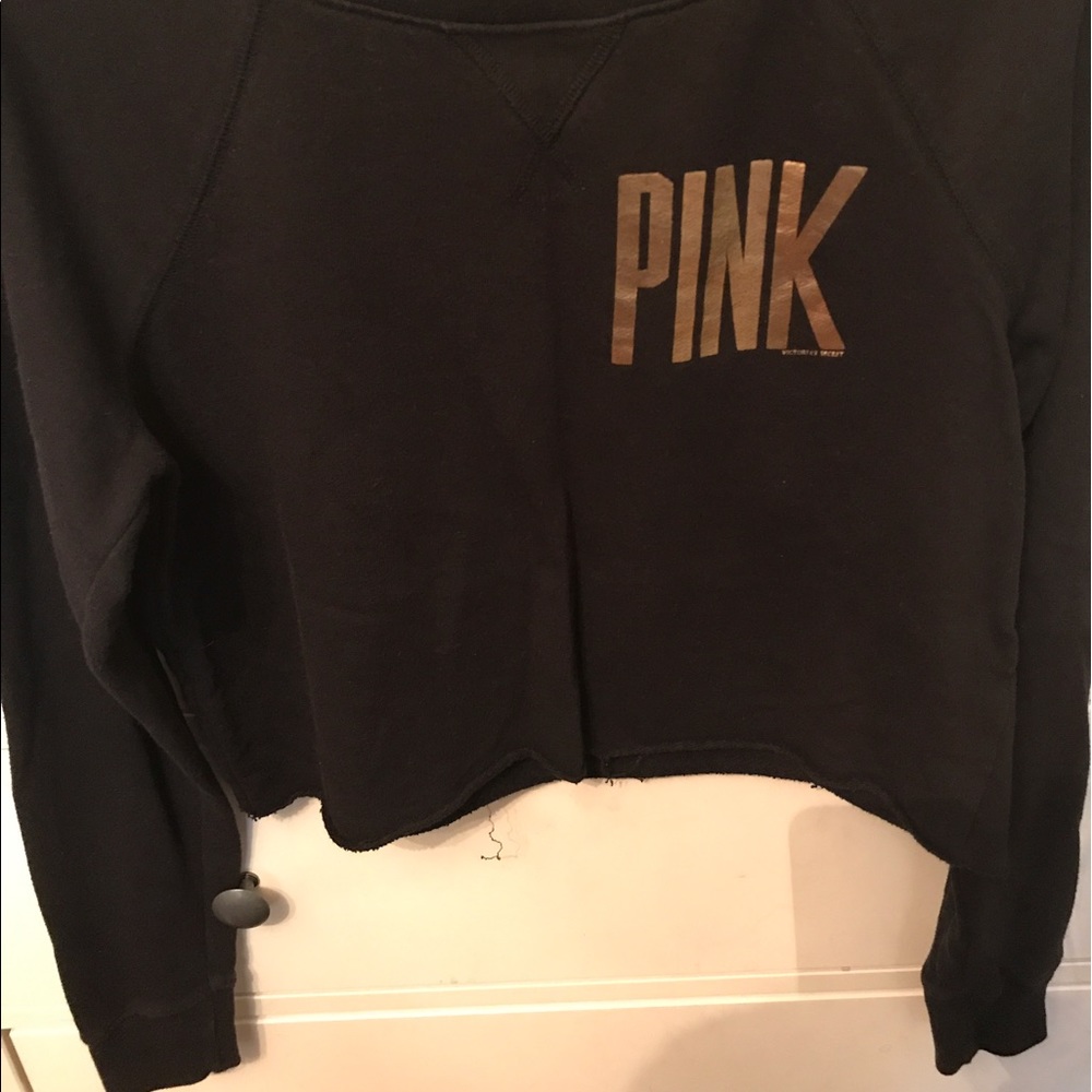 Pink Crop Sweatshirt