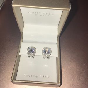 Sterling silver CZ earrings