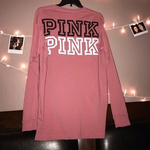 PINK begonia campus long sleeve