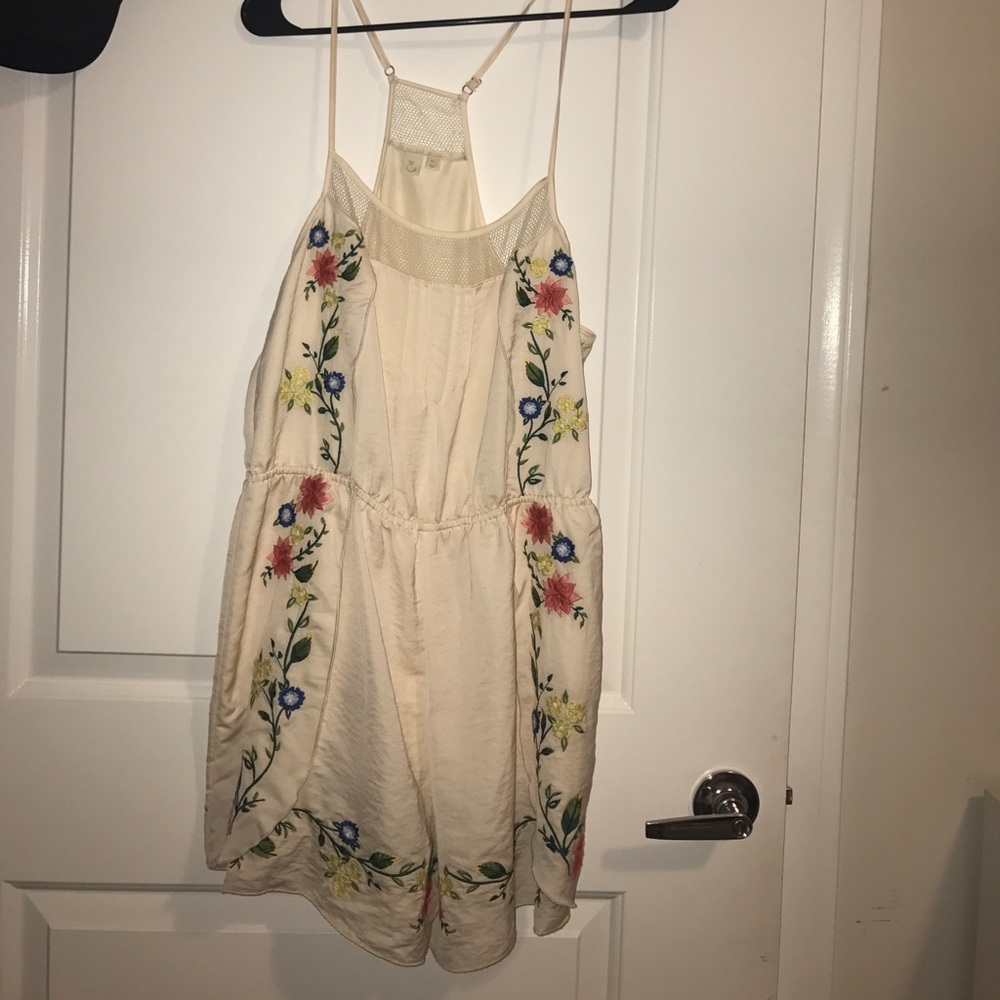 Anthropology  cream romper with followers!!