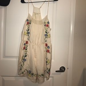 Anthropology  cream romper with followers!!