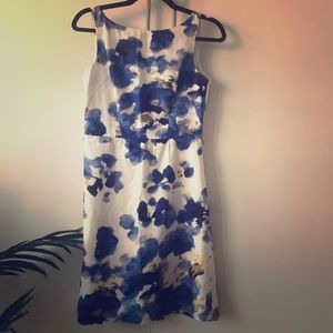 Banana Republic Abstract Flower Print Dress