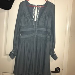 Beautiful blue free people dress great for summer!