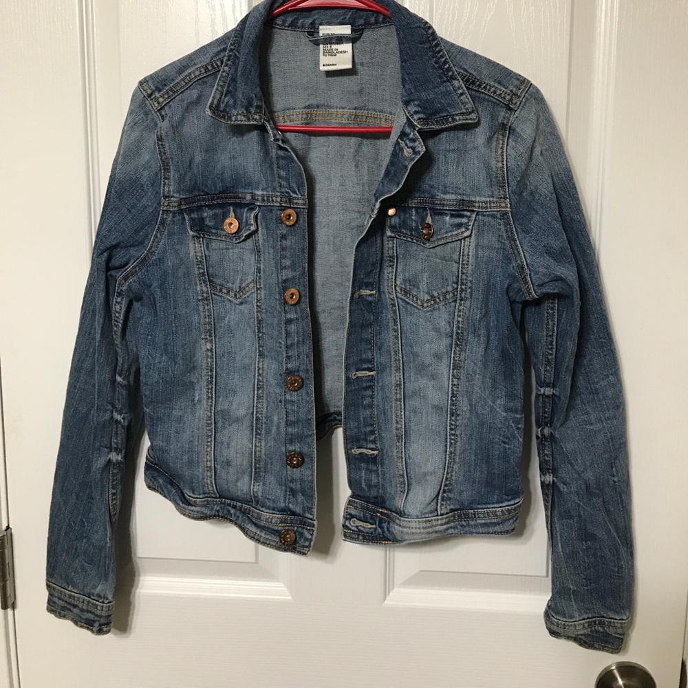 H&M DENIM ADJUSTED JACKET