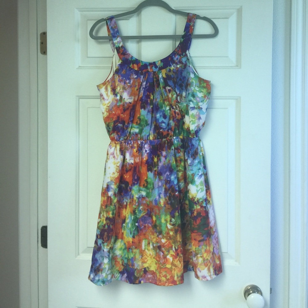 Multi-Color Ruffle Dress - Picture 2 of 5