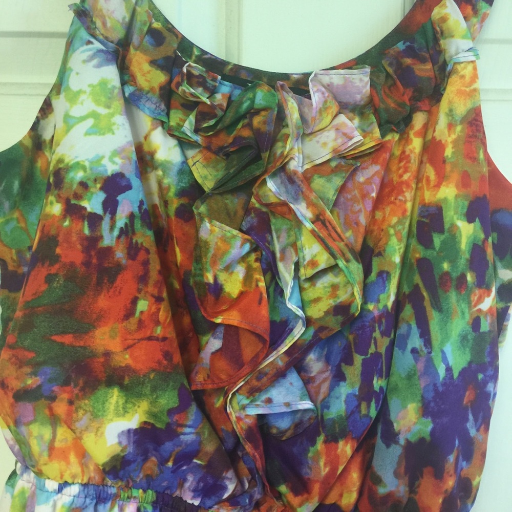 Multi-Color Ruffle Dress - Picture 4 of 5