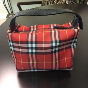 Burberry red plaid mini handbag