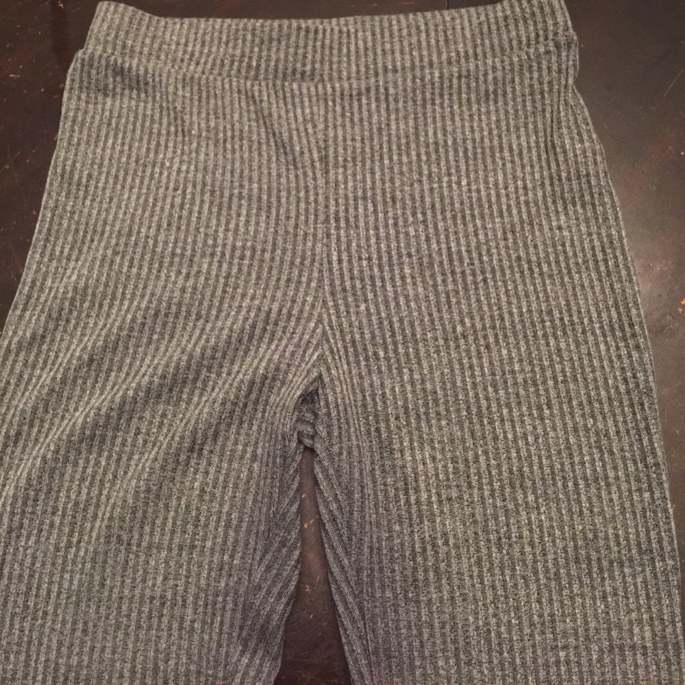 Rubbed Flare Sweat Pants