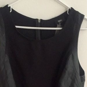 Black Faux Leather Dress from Target