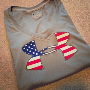 Grey UA Tee