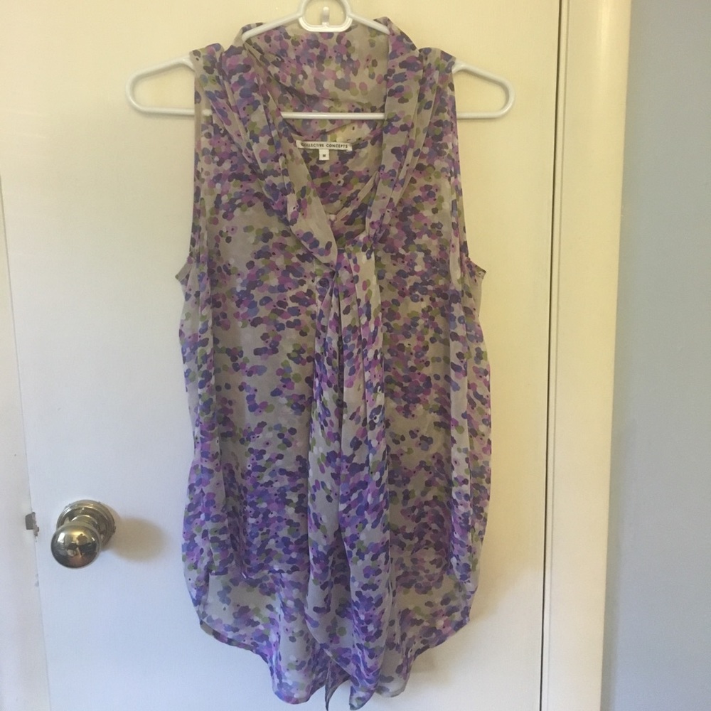 Sheer collective concept blouse