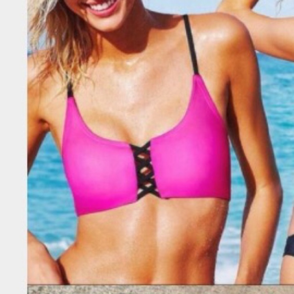 NWT Victoria Secret PINK caged front bikini