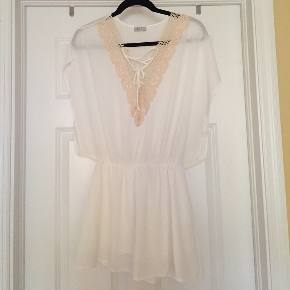 Tobi Lace-Up Tunic