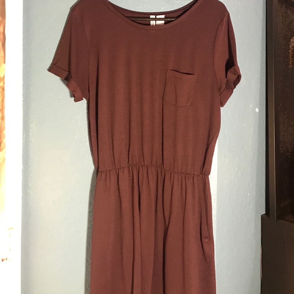 Plum purple, T-shirt dress
