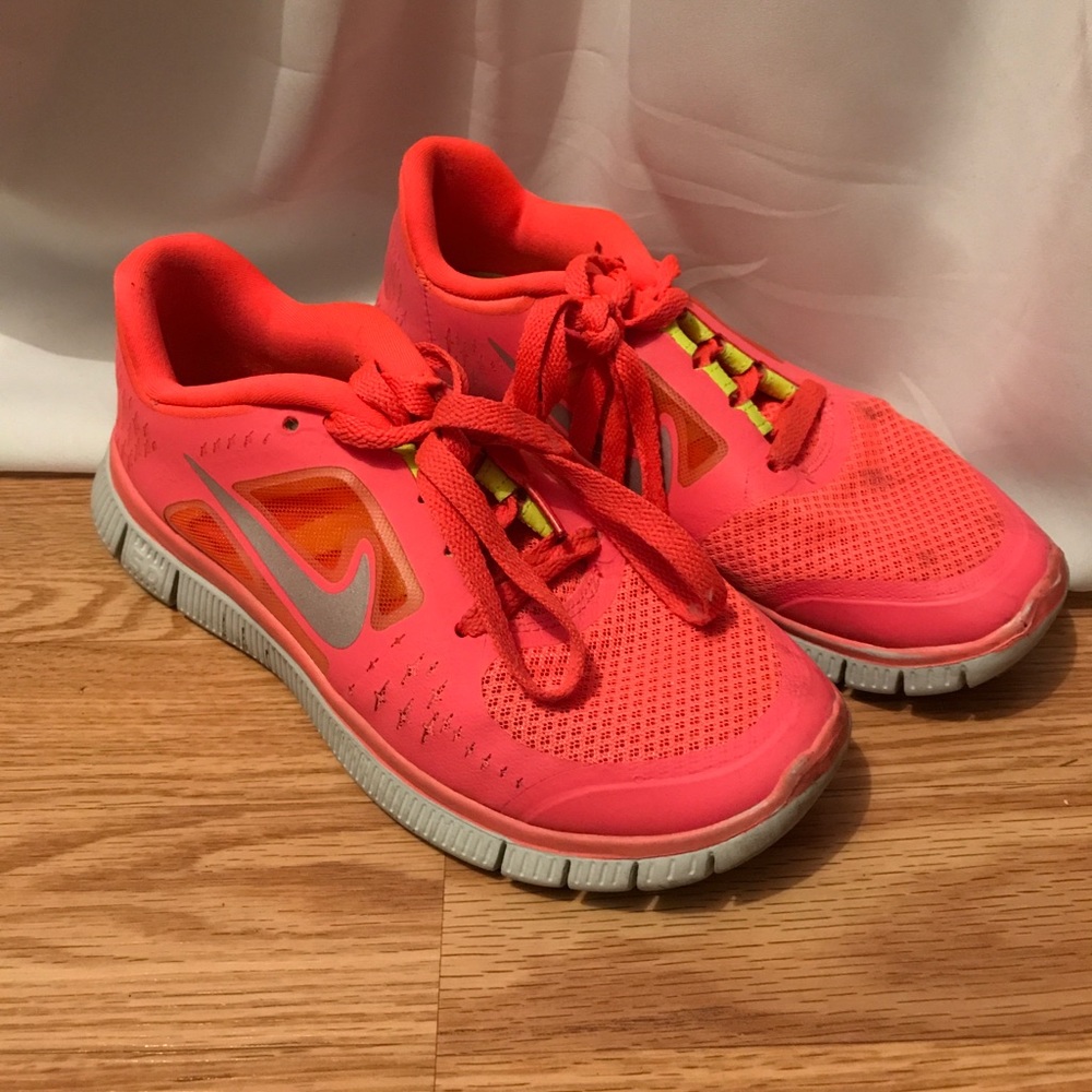 Neon Pink Nike Sneakers
