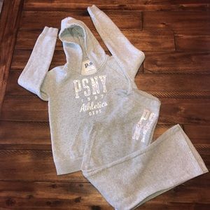 Girls size 12 hoodie sweatshirt & pants set