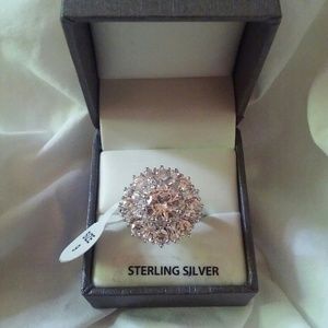 💗10ct Sterling Silver Lab Created Diamond Ring 💗