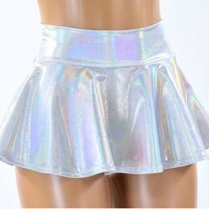 Holographic rave skirt