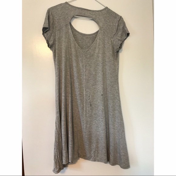 Gray Open Back Sundress - Picture 2 of 3