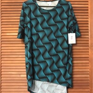 NWT lularoe XS teal leggings material Irma
