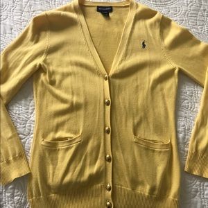 Ralph Lauren Yellow Cardigan