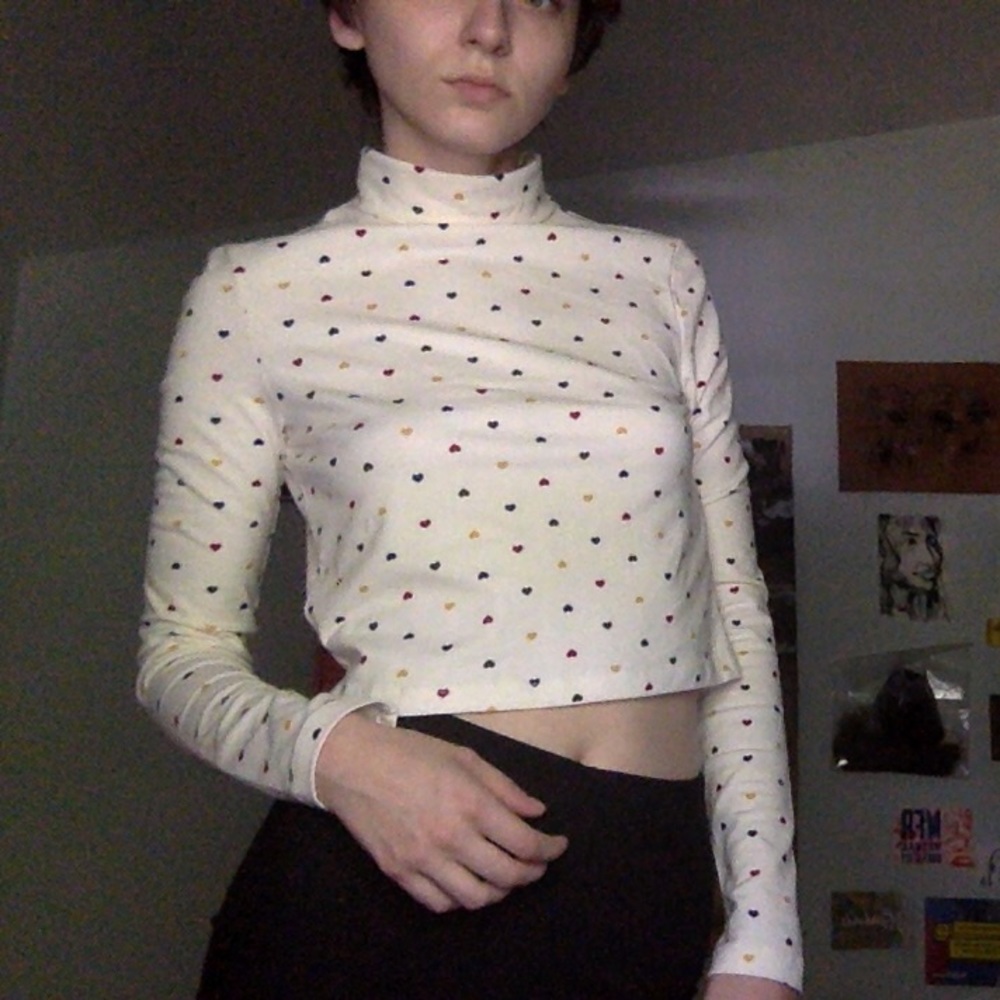 Cropped 90's turtleneck