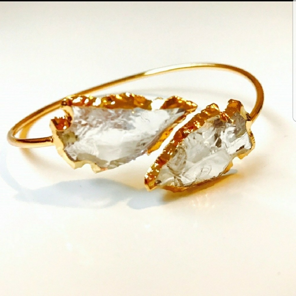 🌍LAST 1! 24K Fair Trade, beautiful Crystal Bangle