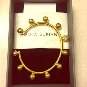 Sarina suriano gold cuff bracelet