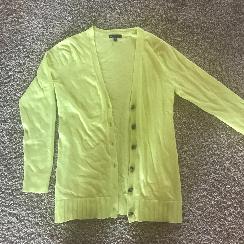 Long sleeve button up cardigan.