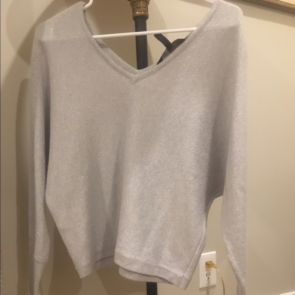 BCBG Silver Sweater