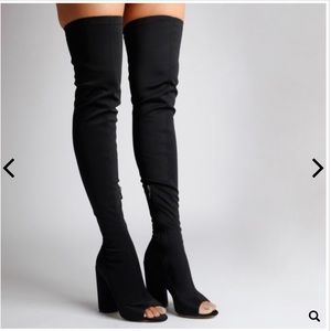 Thigh high shoes