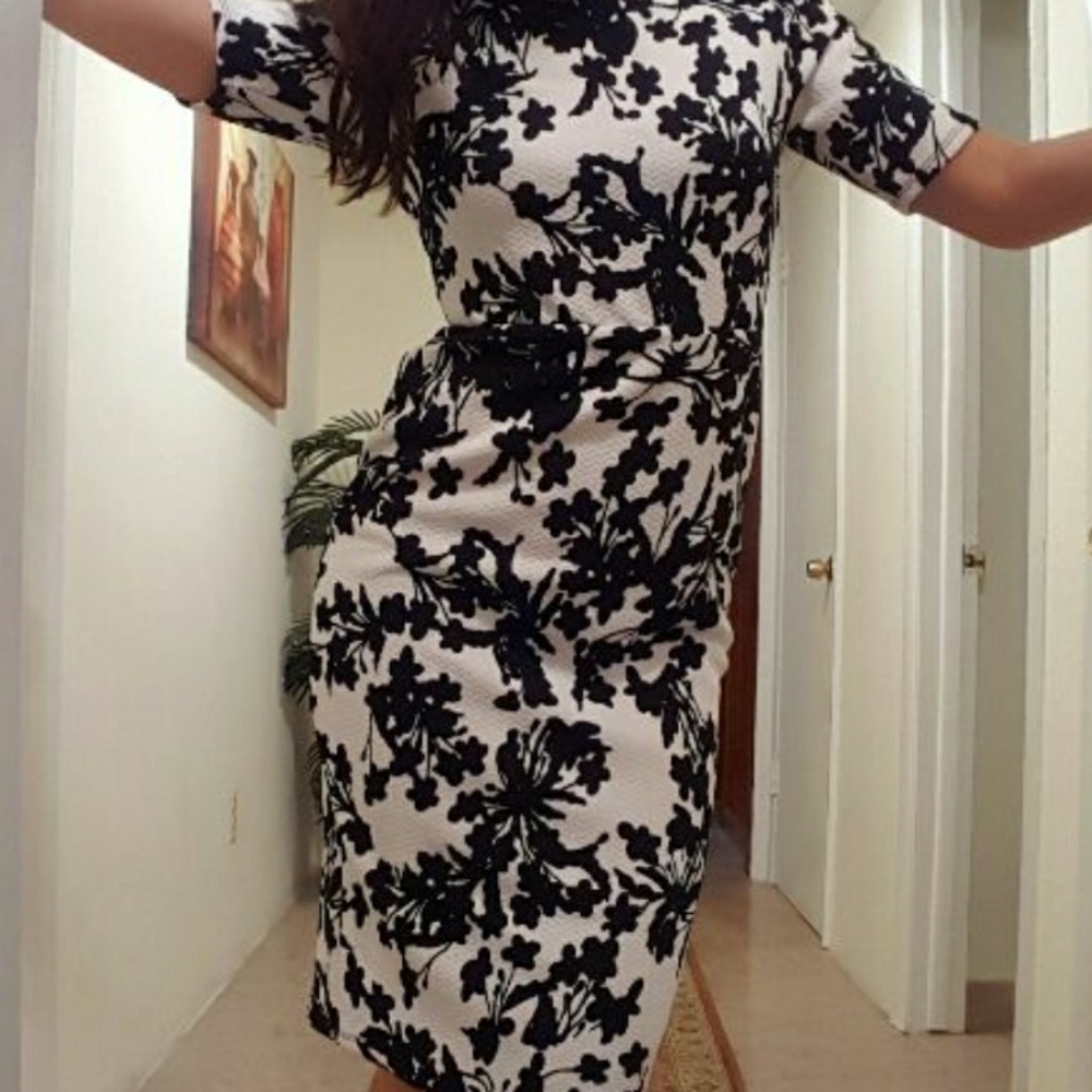 Short Sleeve Floral Dress