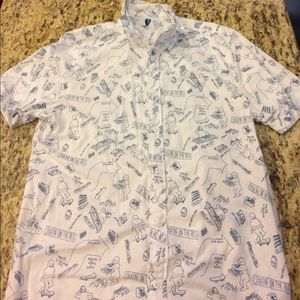 H&M graphic button up