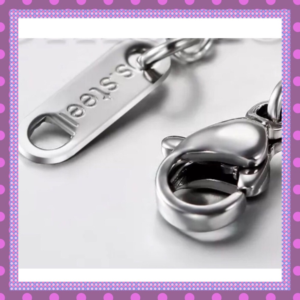 πANKLET Infinity with Heart Shaped Colored CZπΈ - Picture 4 of 7