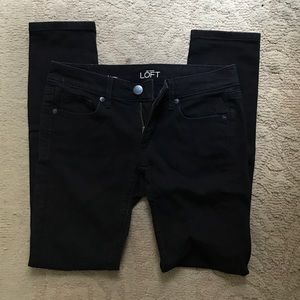 Loft Modern Black Skinny Jeans