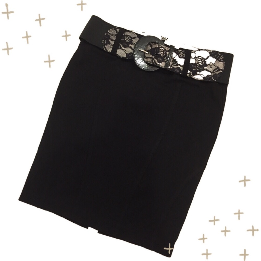 Vintage (90's) Guess Black Pencil Skirt