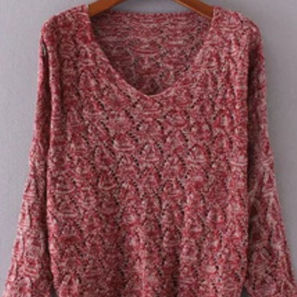 ✨Light knit maroon sweater✨